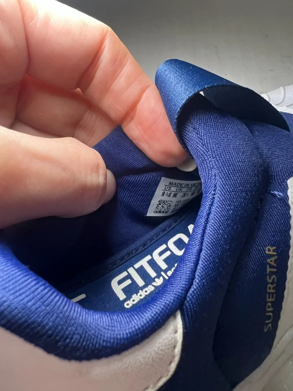 Adidas Superstar 360 Slip-On Shoes Kids 9.5‎ Blue White Unisex Casual Sporty